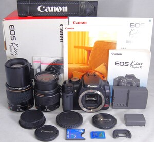 ●美品●初心者入門フルセット● Canon キャノン EOS Kiss X 純正 Wレンズセット●すぐに撮影OK●女性ならではの丁寧な対応で安心