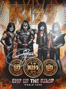 2023 New York Last Show KISS キッス 直筆サイン Paul Stanley Gene Simmons Eric Singer Tommy Thayer ポールスタンレー ジーンシモンズ