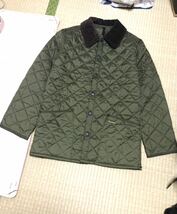 【BARBOUR】バブアー HERITAGE LIDDESDALE ナイロン キルティング ジャケット XXS カーキ 美品_画像7