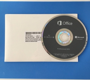 【新品・未開封】MS Office 2019 Professional DVD (スピード発送）
