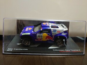 デアゴスティーニ ラリーカーコレクション1/43 フォルクスワーゲン レース トゥアレグ 2 ダカール・アルゼンチン・チリ 2010