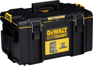 デウォルト(DeWALT) タフシステム2.0 システム収納BOX Mサイズ 工具箱 収納ケース ツールボックス DS300 積み重ね収納 DWST83294-1