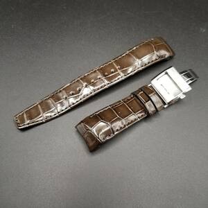 純正 SEIKO セイコー アストロン クロコダイル レザーベルト 22mm SBXB095 SBXB023 8X82-0AB0 用 こげ茶色 Dバックル付 L0CK014J9