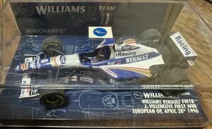 ミニチャンプス 1/43 WILLIAMS RENAULT FW18 J.Villeneuve First Win European GP 1996 ウィリアムズ J.ビルヌーブ 初優勝 ヨーロッパGP 