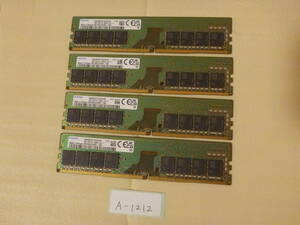 管理番号　A-1212 / メモリ / SAMSUNG / デスクトップPCメモリ / DDR4 / 16GB×4枚 / ゆうパケット発送 / BIOS起動確認済み / ジャンク扱い