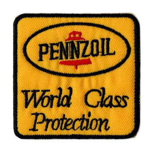 ワッペン／ PENNZOIL ペンズオイル ペンゾイル スクエア #211 ハンドメイド 刺繍 アメリカン雑貨 手芸 かざり カスタム オシャレ アイロン