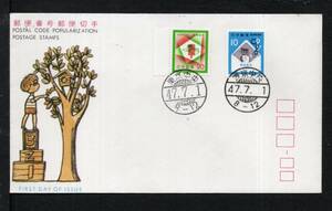  First Day Cover распространение ассоциация почтовый индекс ..(5 следующий )2 вид . Tokyo центр 47.7.1 /. - to входить . печать 