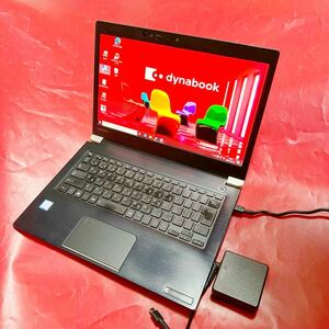 難 第八世代Core i5搭載！軽量 dynabook U63/M 13インチFull HD(1920*1080) メモリ8GB SSD256GB Webカメラ 無線Lan S2301-004/SK2312-38