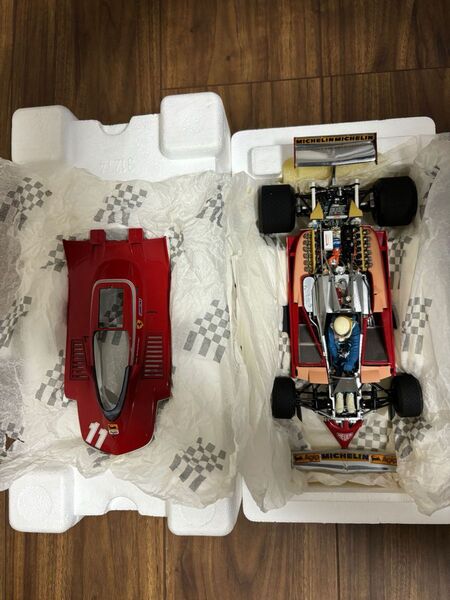 ミニカー エグゾト フェラーリ312T4 J.シェクター ジオラマ付き