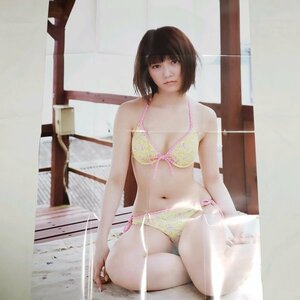 DK361 島崎遥香（AKB48）◆ポスター 両面 雑誌付録 水着 ビキニ