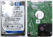 ☆ウエスタンデジタル WD HDD 1TB(1000GB) SATA 2.5インチ 厚さ9.5mm ノートパソコン用 動作状態良好中古品 管理番号No.3☆_画像1