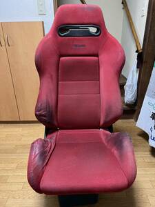 DC2　インテグラ　Type R　純正レカロシート 左 　助手席側　本体のみ　RECARO　タイプR SR レッド 