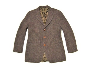 米国製 Harris Tweed ハリスツイード L～XL位 ハンティントン Huntington ツイード ヘリンボーン ジャケット