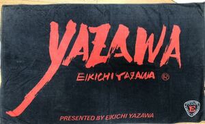 1000円スタート 矢沢永吉 EIKICHI YAZAWA E.YAZAWAライブタオル　1991 ローマ字タイプ　スペシャルビーチタオル　黒×赤①