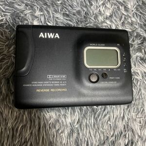 AIWA アイワ ポータブルカセットプレーヤー HS-JL70 未確認　ジャンク