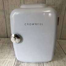 【通電確認済】CROWNFUL ミニ冷蔵庫 4L 冷温庫 0~60℃ 保温 保冷 室内車載両用 小型冷蔵庫/Y13593-T3_画像2