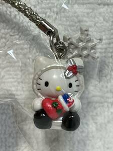 Hello　Kitty ☆Merry　Christmas☆　クリスマスブーツ＆ホワイトキティ　根付け　2002年