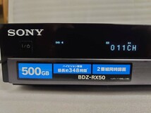 SONY ソニー Blu-ray ブルーレイ DVD RECORDER レコーダー BDZ-RX50 2009年製 動作確認済 B-CASカード付き_画像4