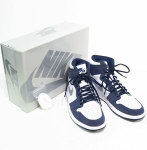 NIKE (ナイキ) AIR JORDAN 1 HIGH OG CO JP “White/Midnight Navy” / エアジョーダン1 ハイ DC1788-100 美中古品 / S00209