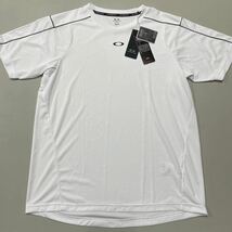 OAKLEY オークリー ドライ Tシャツ 未使用 半袖 XLサイズ メンズ AGILE SLEEVE OFFSET SEAM FOA403625 トップス 速乾 ホワイト 白_画像1