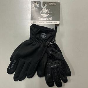 Timberland メンズ グローブGL31253 L/XL 手袋 グローブ 未使用 TOUCH SCREEN スマホ対応 ブラック 黒 ティンバーランド ロゴ プリント