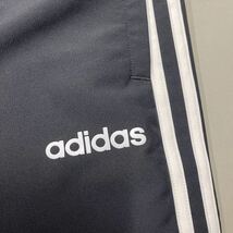 アディダスadidas メンズ Mサイズ 未使用 パンツ ボトム スリーストライプ サイドライン 黒 ブラック ジャージパンツ ナイロン_画像3