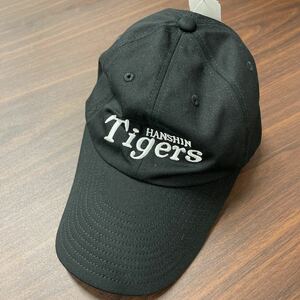 阪神タイガース キャップ 帽子 CAP 優勝 黒 ブラック 未使用 刺繍 ロゴ HANSHIN TIGERS