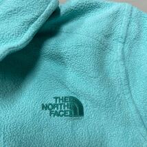 ノースフェイス フリース ハーフジップ トップス 長袖 カットソー エメラルドグリーン XLサイズ THE NORTH FACE レディース 古着_画像3