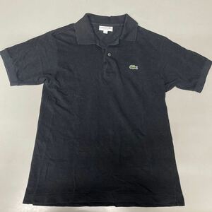 ラコステ ポロシャツ クラシックフィット 半袖 LACOSTE CLASSIC FIT Sサイズ ブラック 黒 トップス メンズ