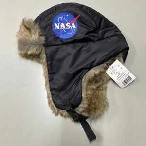 NASA 未使用 パイロットキャップ 帽子 ケネディ宇宙センター 防寒 耳当て CAP ナサ