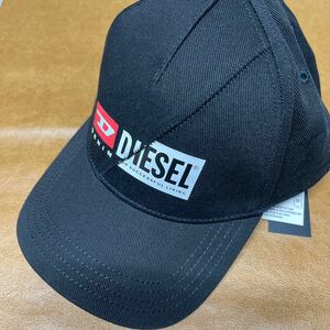 DIESEL diesel ディーゼル キャップ 帽子 CAP 未使用 フリーサイズ スナップバック ロゴ ブラック 黒 