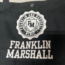 Franklin & Marshall フランクリン＆マーシャル キャンバス サコッシュ バック 未使用 BAG ショルダーバッグ トート 黒 ブラック ホワイト_画像6