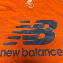 New Balanceニューバランス 未使用 Tシャツ Lサイズ メンズ 半袖 オレンジ ロゴ LOGO_画像7