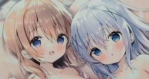 注文はうさぎですか? ココチノ夏えち　B2Wスエードタペストリー ココア　保登心愛　チノ　香風智乃　飴玉コン　あめうさぎ