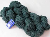 緑・もえぎ色　スラブ毛糸(14)　5カセまとめて　約250ｇ　ウール90%、ポリエステル10%_画像6