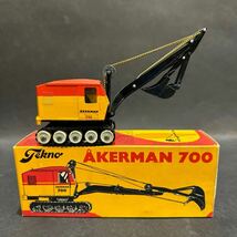 当時物未使用☆'71 TEKNO/ テクノ AKERMAN700 860 ショベルカー アッカーマン デンマーク製 ビンテージ ミニカー_画像1