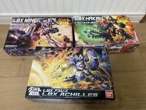 【未組立】ダンボール戦機 ハイパーファンクション アキレス ハカイオー絶斗 ミネルバ改 セット バンダイ