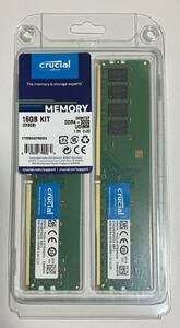 中古美品 Crucial CT2K8G4DFS832A 16GB KIT [DDR4-3200 PC4-25600 8GB 2枚組]