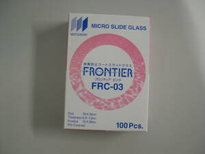送料込 新品未開封 松浪硝子工業 MATSUNAMI 剥離防止コートスライドグラス フロンティア ピンク（100枚入）スライドガラス/カバーグラス 