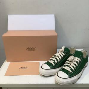 CONVERSE コンバース ADDICT CHUCK TAYLOR CANVAS OX アディクト チャックテイラー 1SD399 Green グリーン サイズ27.5cm 643440