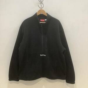 Supreme シュプリーム Polartec Half Zip Pullover ポーラテック ハーフ ジップ プルオーバー BLACK ブラック 2021A/W XLサイズ 633716