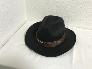  new goods unused genuine article selection blaser wool kau Boy Western hat soft hat felt ton gallon hat black black travel travel men's 61cm black black 