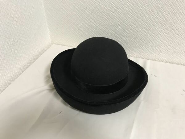 本物モデリアDAMEModellaウールハット帽子ボウシメンズレディースアメカジワークビジネススーツ黒ブラックイタリア製