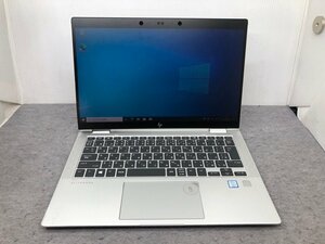 ジャンク【hp】EliteBook x360 1030 G3 Corei5-8250U 8GB SSD256GB NVMe Windows10Pro 13.3inch FHD 中古ノートPC ヒンジ破損、液晶浮き