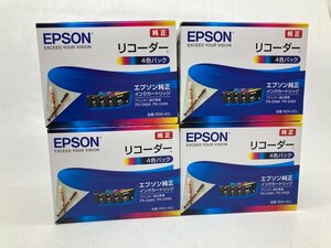 1円スタート【EPSON】4個セット RDH-4CL エプソン純正インクカートリッジ リコーダー 4色パック 未使用 未開封 期限切 アウトレット