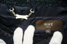 新品同様 ROPE ロペ ツイード ジャケット ワンピース セットアップ ネイビー サイズ36 421N　_画像5