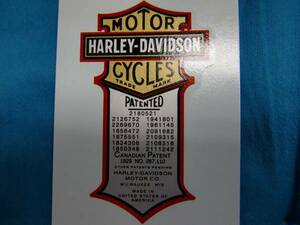 93806 Harley Patent Logo Logo Wapering Type 1947-1948 (в складе) (запчасти Качины)