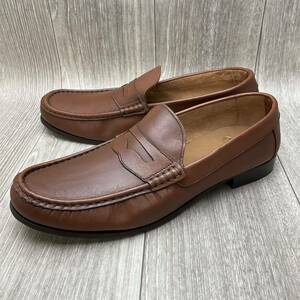 [ outlet ]Orobianco* coin Loafer * size 43(26.5cm)* Brown * Orobianco gentleman leather shoes Italy made slip-on shoes pe knee Loafer 