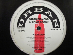 Gregg Diamond & Bionic Boogie ： Hot Butterfly 12'' // Vocals : Luther Vandross / 70's Disco / 5点で送料無料