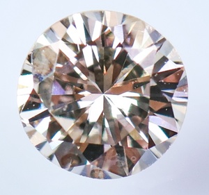 【１００円～】天然ダイヤ 0.435ｃｔ （Ｍ：FAINT BROWN ナチュラルカラー）SI2 GOOD